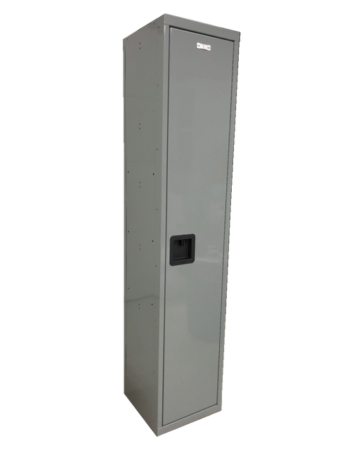 15" wide x 15" deep x 72" high New Single Tier Grey Lockers