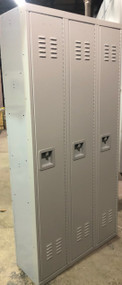 12" wide x 12" deep x 72" high New Overstock Grey Single Tier Lockers