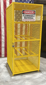 All Welded Horizontal Gas Steel Cylinder Cabinet 8 Tanks