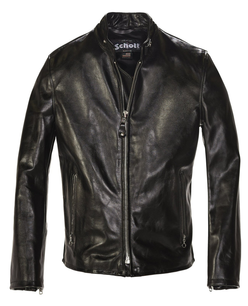 Cowhide Casual Racer Leather Jacket