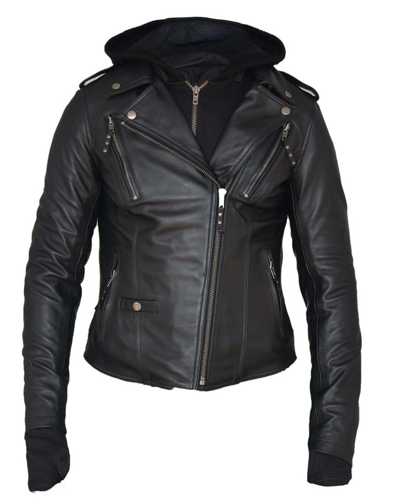 4SR Hoodie Leather Jacket – MCA Leicester