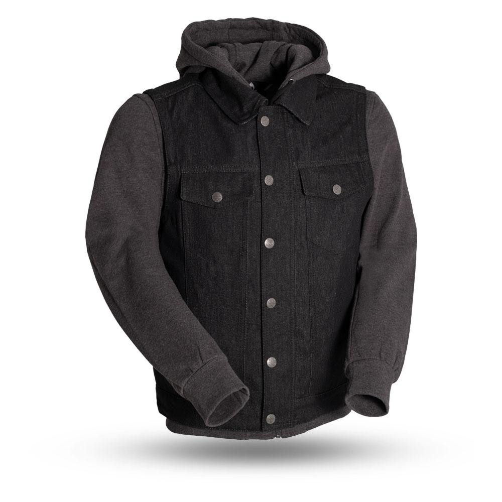 Home-Lee Hooded Denim Jacket Black – BoxHill