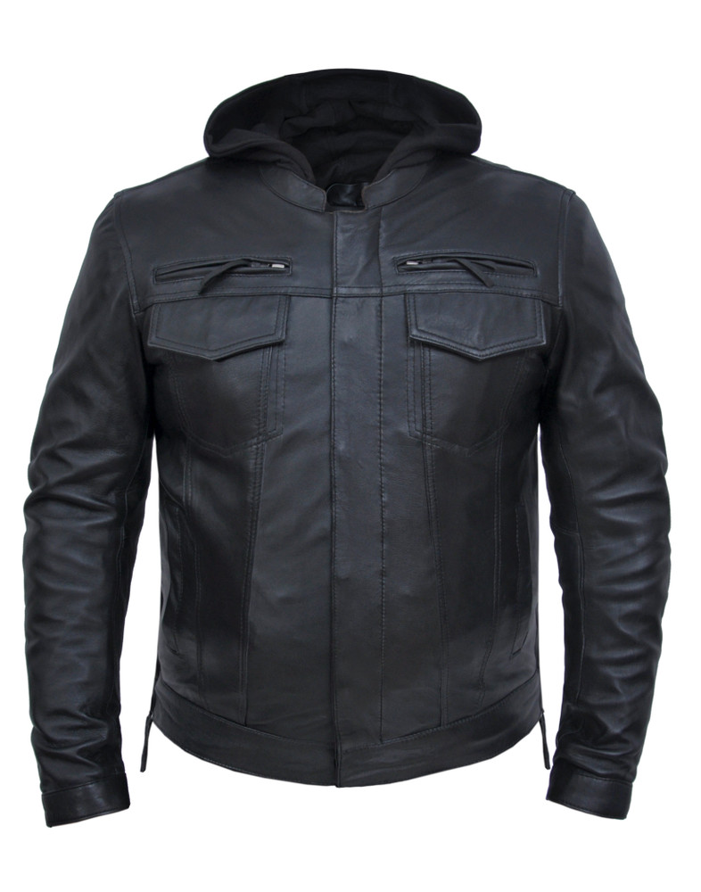 Buy WEIEN-MOP Men's winter leather jacket, men's leather jacket with  stand-up collar, many pockets, leather jacket men, water-repellent warm  winter jacket Online at desertcartINDIA