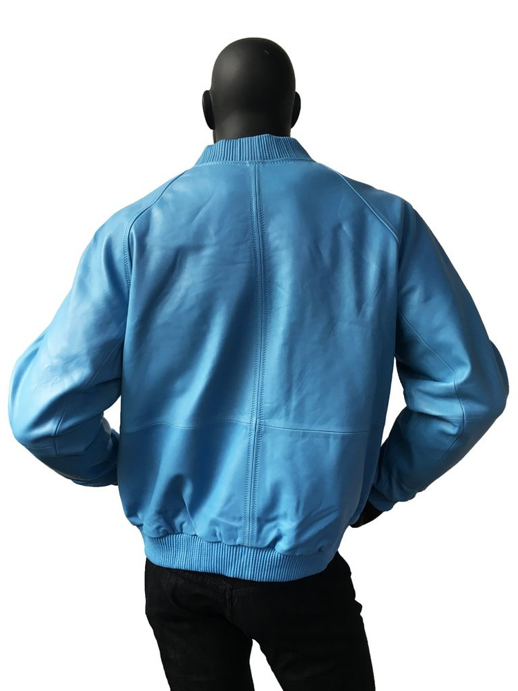 All Leather Bomber Varsity Jacket  colors