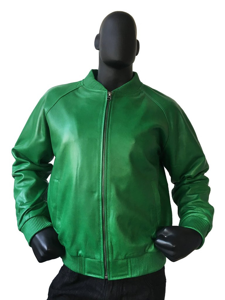 All Leather Bomber Varsity Jacket  colors