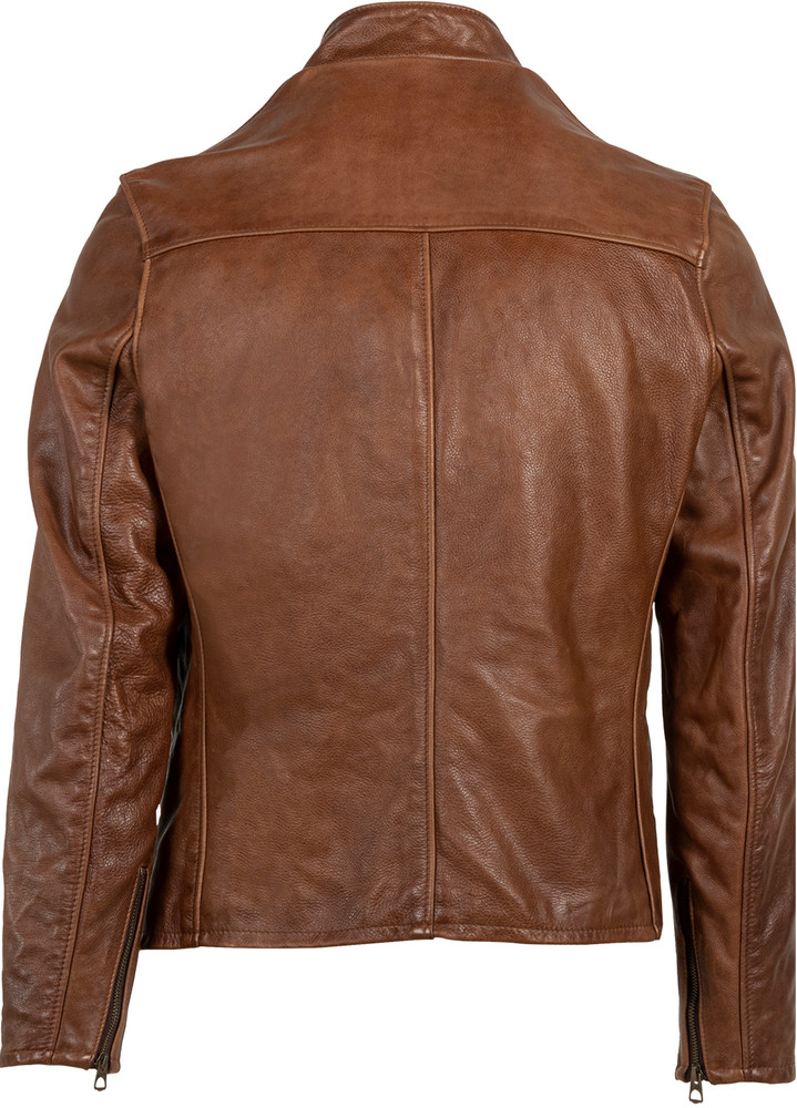 Shop Schott Men Cafe Racer 654VN Brown Online - SUNSET LEATHER