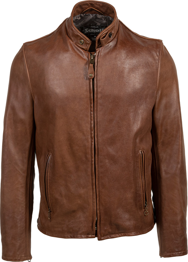 Schott Men Cafe Racer 654VN Brown