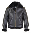 Sheepskin B-3 Flight Jacket in black