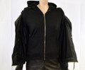 Ladies Soft Leather With Removable Hoodie 