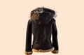 Women Original Shearling  with hood and detactable fur