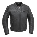 Men's Black Commuter Leather Jacket