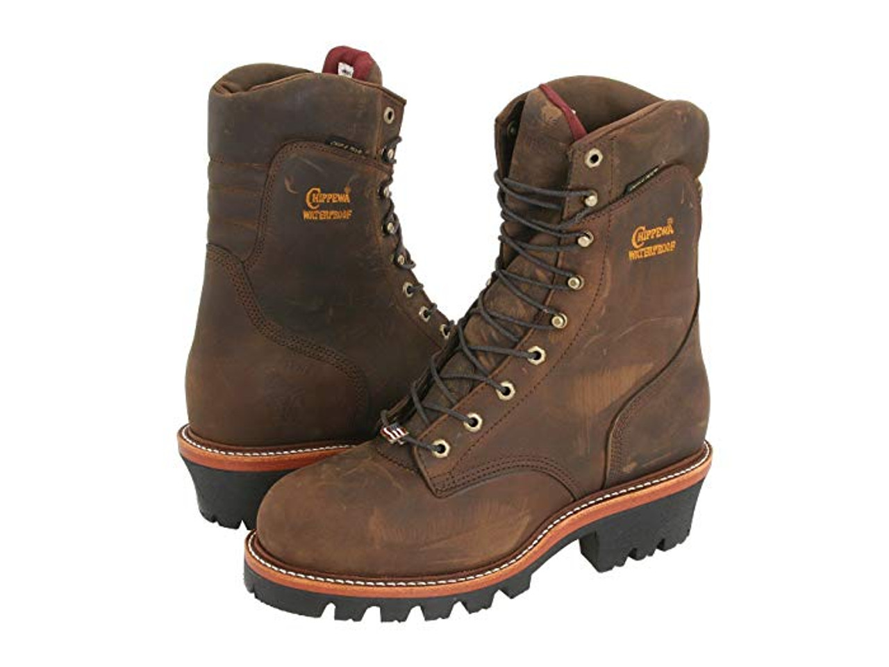 chippewa logger boots non steel toe