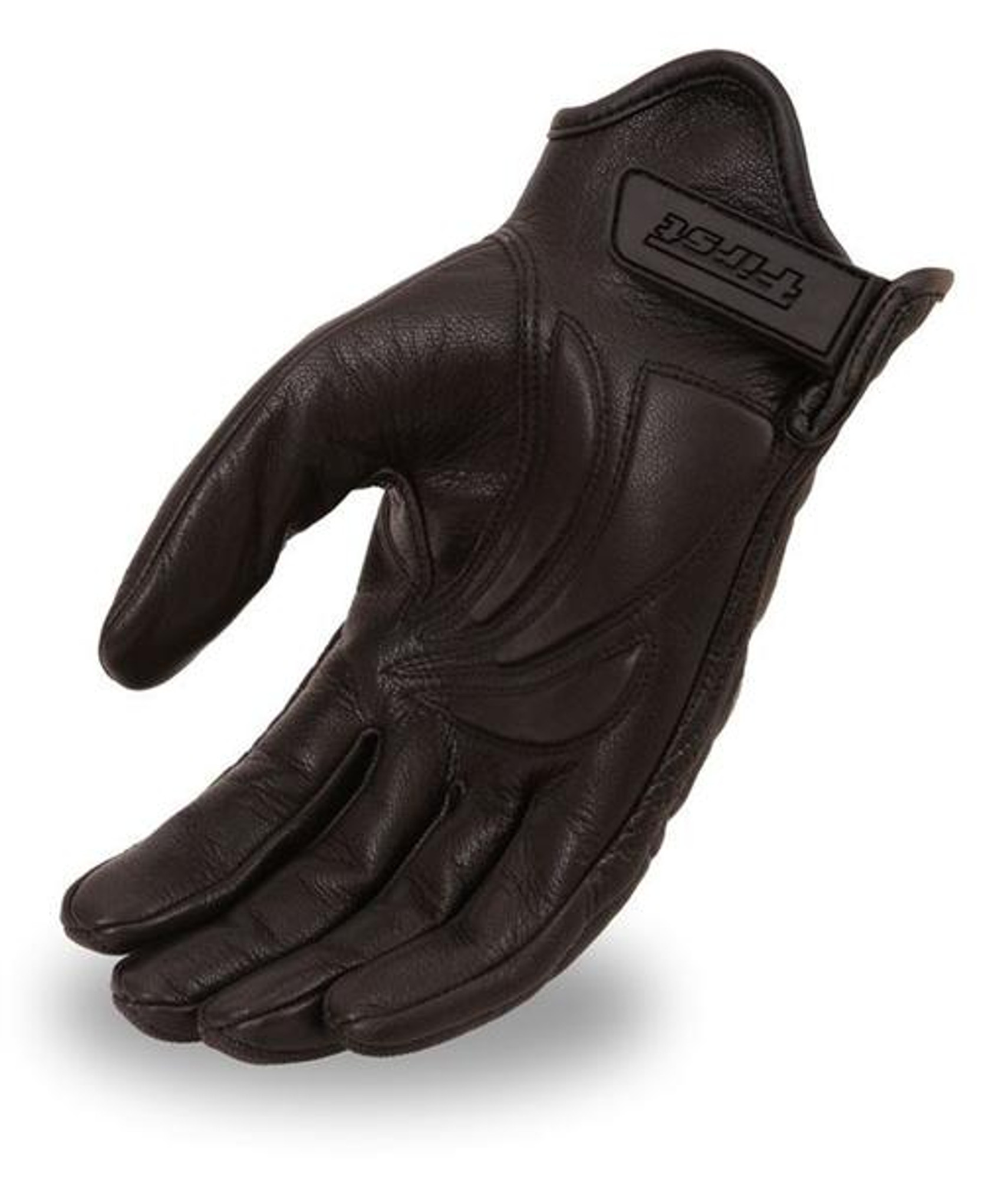 mens gray leather gloves