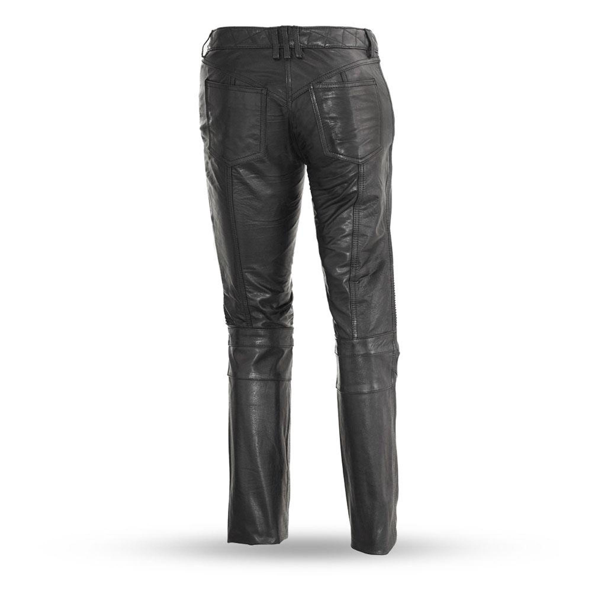 Women Vixen Detailed Leather Jean Pants