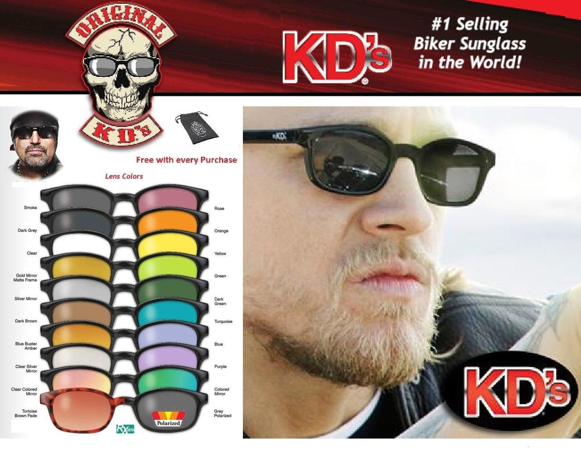 KD's Original Sunglasses | JPCycles.com