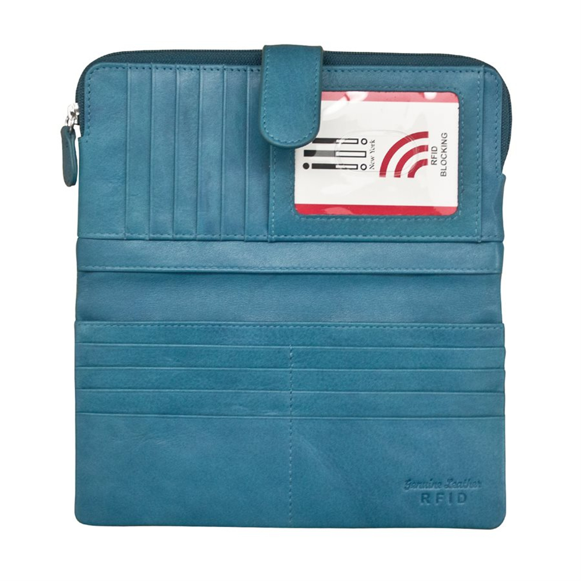 Buy Making Bank, Blue Leather Zipper Wallet – Online Shopping USA