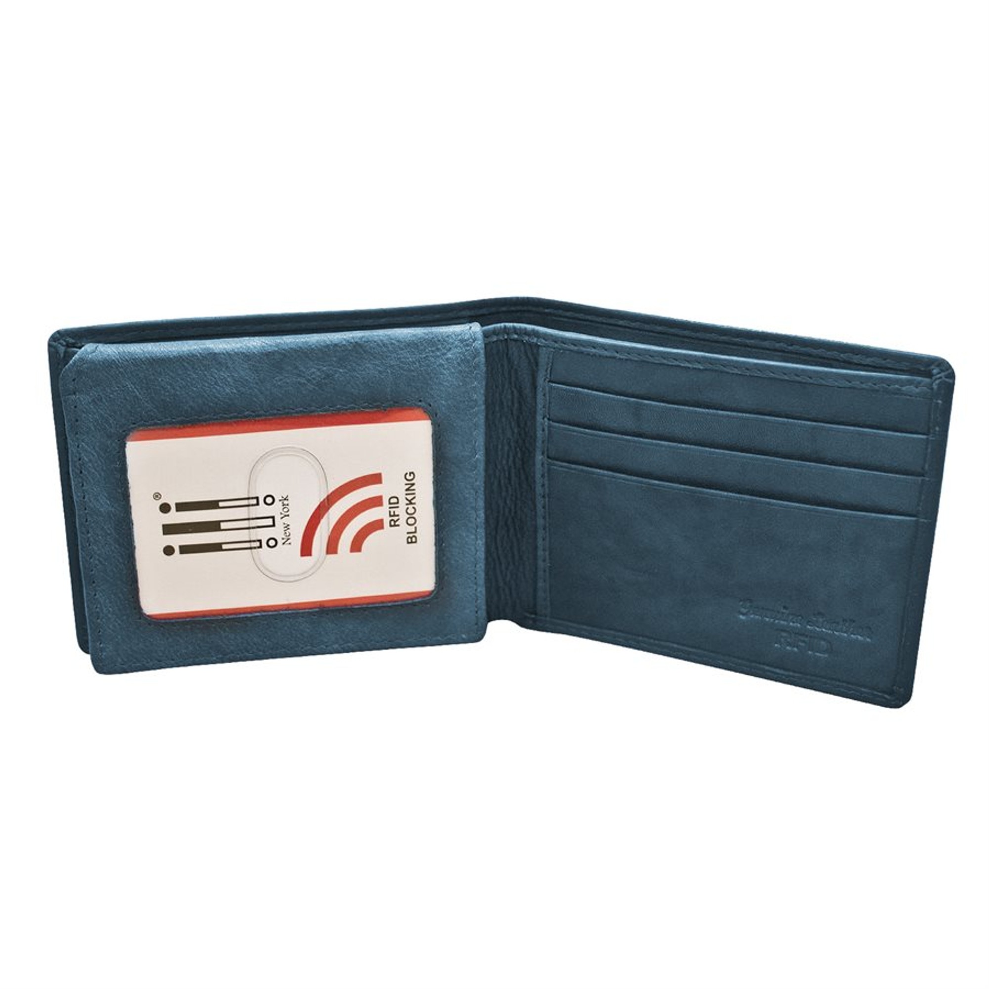 RFID Men's Wallet Bifold Money Clip with Pull Out Credit Cards
