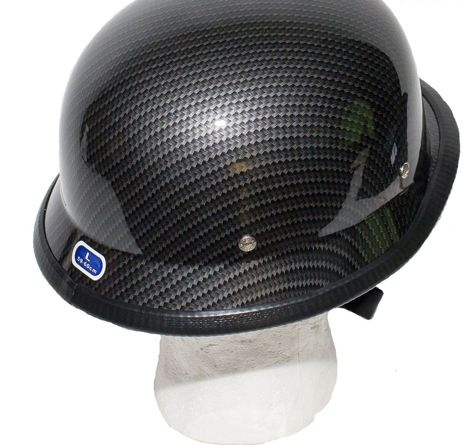 chrome german novelty motorcycle helmet