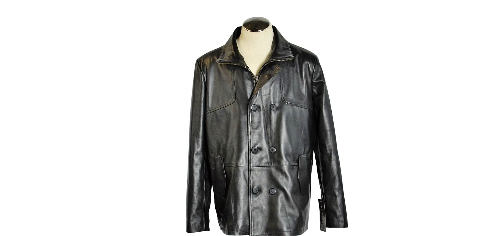 Men's Leather Car Coat