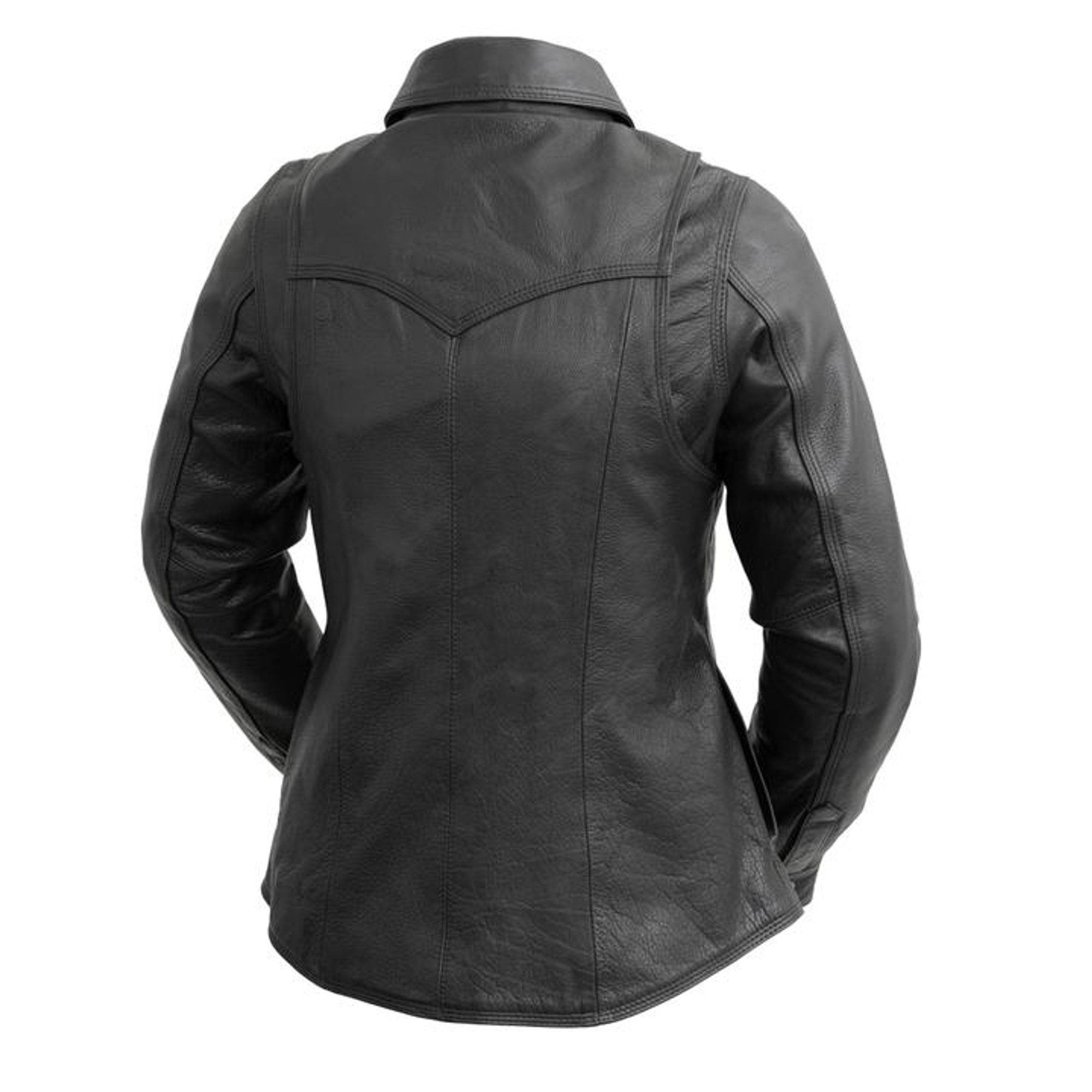 Onyz- Women Motorcycle Shirt Leather - SUNSET LEATHER