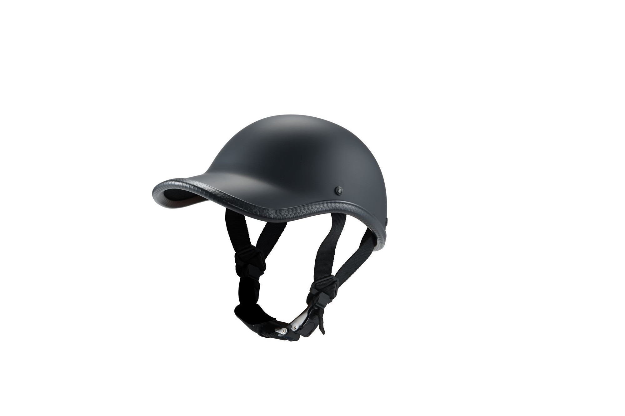 Novelty Helmet Baseball Cap Style Flat Black - SUNSET LEATHER