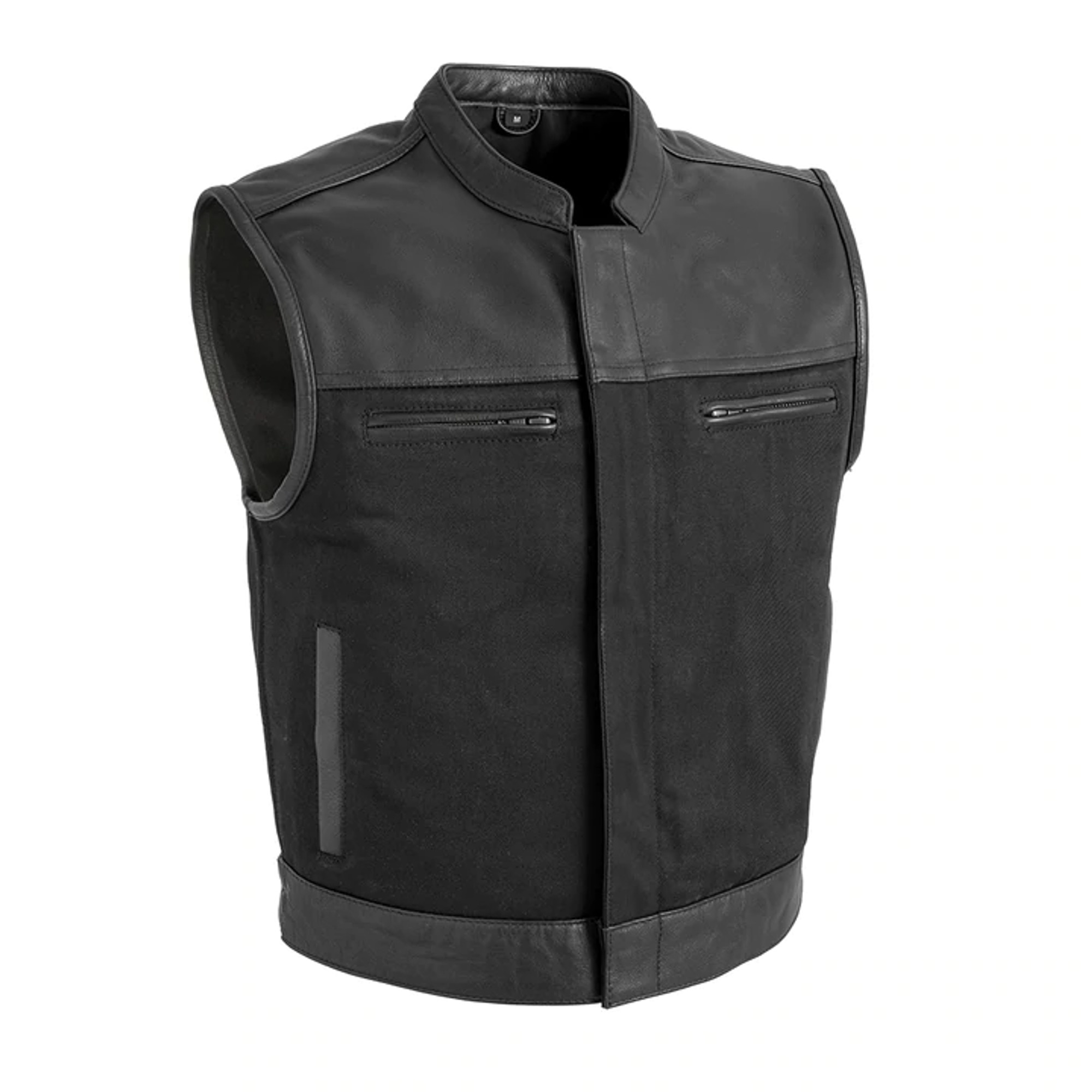 Men's Lowside Twill/Leather Vest