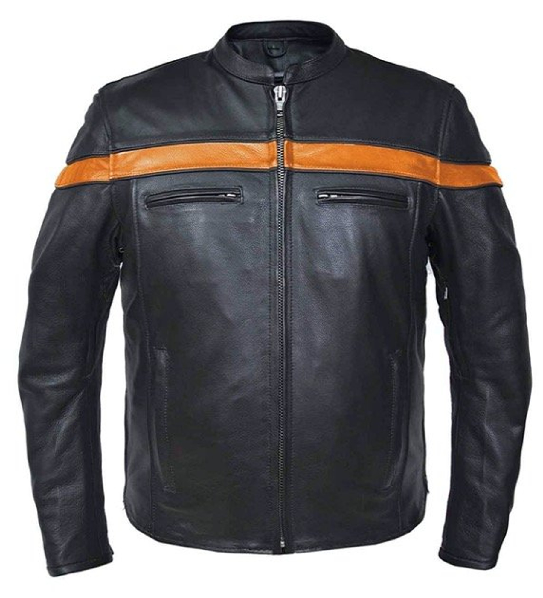 Thedi Leathers 2-Tone Canvas Buffalo Leather Jacket - DeeCee style