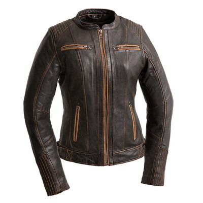 Womens Leather Motorcycle Vests | Womens Riding Jackets ...