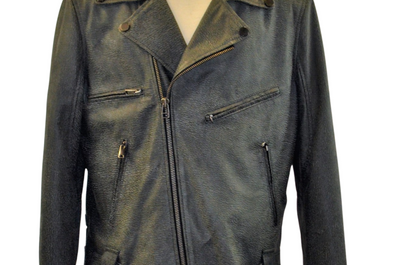 Men leather pilot jackets with military patches