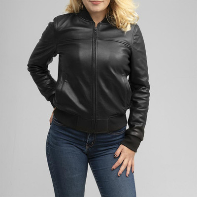  Women's Bomber style jacket New Zealand Leather