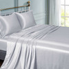 Nest Comfort 2000TC Silk Satin Sheet Set Pillowcase Flat Fitted Single/Double/Queen/King Bed