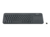 LOGITECH K400+WIRELESS KEYBOARD WITH INTEGRATED TOUCH PAD UNIFYING RECEIVER,BLK -1YR WTY