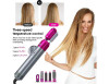 5 IN 1 Hair Dryer Brush Hot Comb Air Volumizer Curler Straightener Curling Style Black