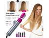 5 IN 1 Hair Dryer Brush Hot Comb Air Volumizer Curler Straightener Curling Style White