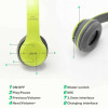 Noise Cancelling Wireless Headphones Bluetooth 5 earphone headset with Mic -Green