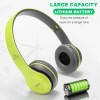 Noise Cancelling Wireless Headphones Bluetooth 5 earphone headset with Mic -Green