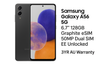 SAMSUNG GALAXY A56, 6.7", 128GB, 5G, 50MP, EE, eSIM, GRAPHITE, 3YR SAMSUNG GALAXY A56, 6.7", 128GB, 5G, 50MP, EE, eSIM, GRAPHITE, 3YR