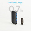 Anker PowerPort Atom III Slim 4-Port 65W Charger in Black Fabric for Macbook