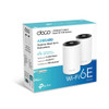 TP-LINK DECO AXE5400 WI-FI 6E TRI-BAND MESH SYSTEM, GbE(3), 2-PACK, 3YR