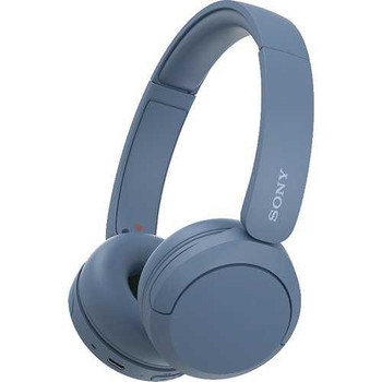 Sony WH-CH520 Wireless Over-the-ear Stereo Headset - Blue - Google Assistant, Alexa - Binaural - Ear-cup - 1000 cm - Bluetooth - 325 Ohm - 20 Hz to 20 kHz - Noise Canceling