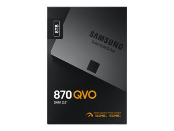 SAMSUNG (870 QVO) 8TB, 2.5" INTERNAL SATA SSD, 560R/530W MB/s, 3YR WTY