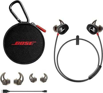 Bose SoundSport Sound Sport Wireless In-Ear Headphones Headset Bluetooth Power Red - Reconditioned