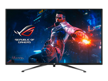 ASUS 43" (16:9) VA UHD LED, 1MS, 144Hz, DP(2), HDMI(2), USB(2), G-SYNC, TILT, SPKR, 3YR