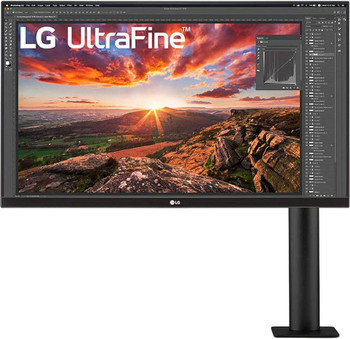 LG 32" (16:9) UHD IPS, HDMI(2), DP, USB-C, 60W, SPKR, HDR10, ERGO, 3YRS