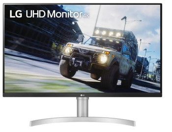 LG 32" (16:9) UHD VA LED, 4MS DP, HDMI(2) VESA, H/ADJ, SPKR,3YR