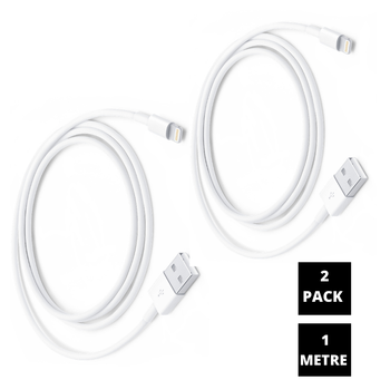 Apple Original Lightning to USB Cable - 1 Metre -Model A1510 for for i Phone ( 2 Pack) Apple Original Lightning to USB Cable - 1 Metre -Model A1510 for for i Phone ( 2 Pack)