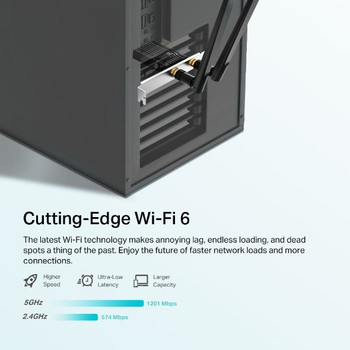 TP-LINK ARCHER AX1800 BLUETOOTH 5.2 WI-FI 6 DUAL-BAND PCIE ADAPTER, 3YR