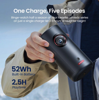 ANKER NEBULA CAPSULE 3 LASER POWERED MINI PROJECTOR GTV 1080P, 300ANSI LUMANS, 2.5 HRS