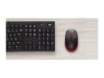 LOGITECH M190 WIRELESS MOUSE PLUG AND PLAY, 2.4GHZ NANO RECEIVER - RED - 1YR WTY