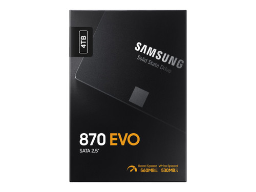 SAMSUNG (870 EVO) 4TB, 2.5" INTERNAL SATA SSD, 560R/530W MB/s, 5YR WTY